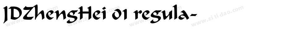 JDZhengHei 01 regula字体转换